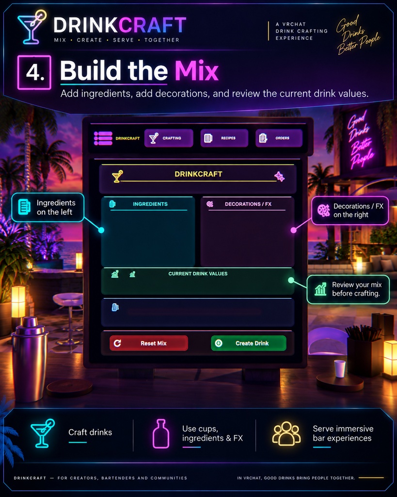 🍸DrinkCraft | Advanced Drink Crafting System✨