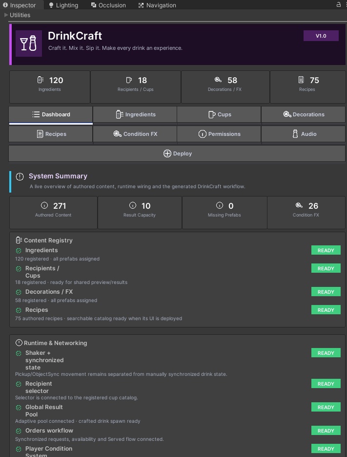 🍸DrinkCraft | Advanced Drink Crafting System✨
