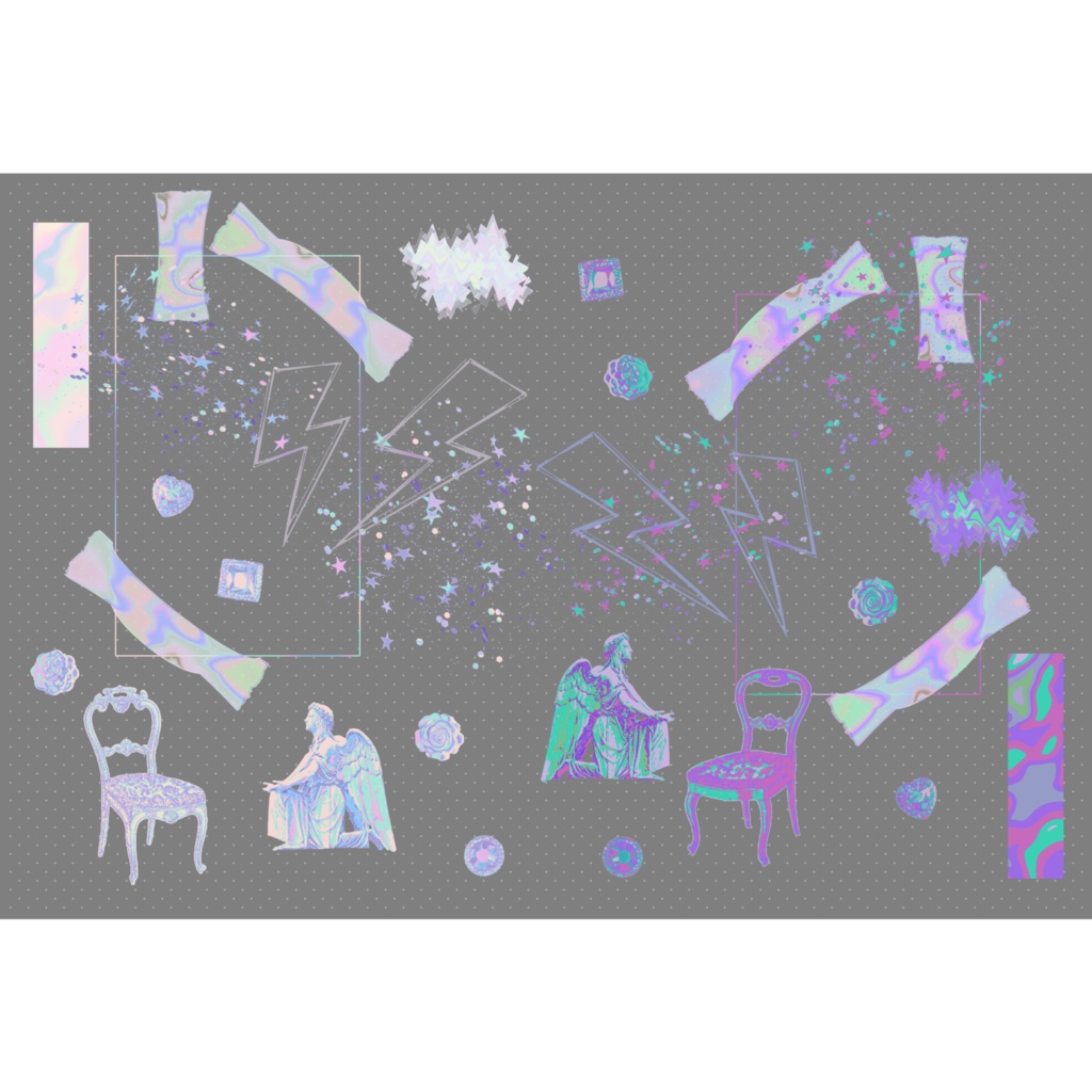 【素材集】ホログラムセット