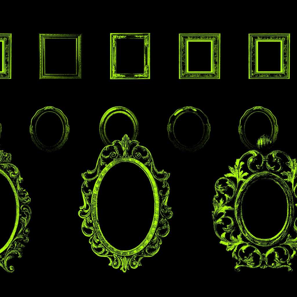 【ブラシセット】過剰装飾ブラシ
