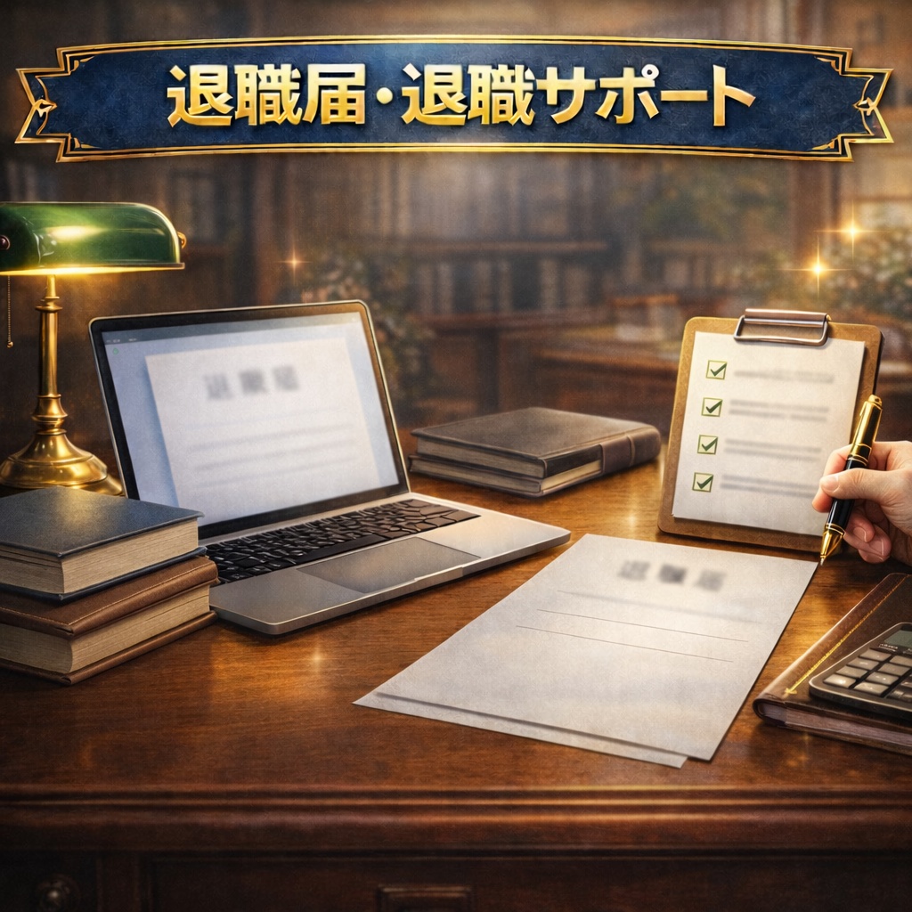 退職届・退職サポート生成ツール退職、一人で悩まないで