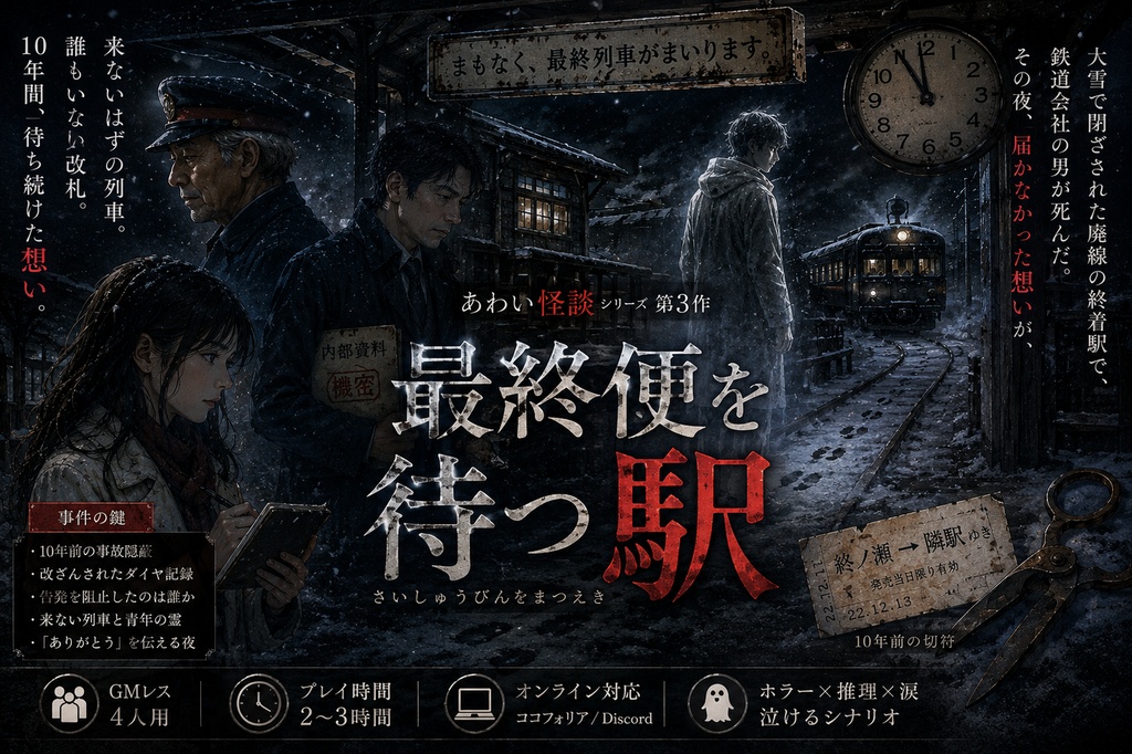 最終便を待つ駅