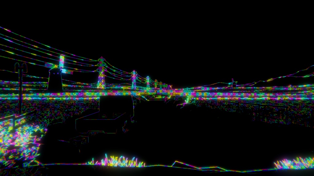 【VRChat】 深度レーダースキャナー / Full-Screen Depth Scanner (5種エフェクト)