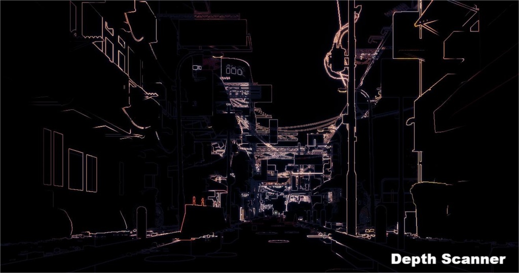【VRChat】 深度レーダースキャナー / Full-Screen Depth Scanner (5種エフェクト)