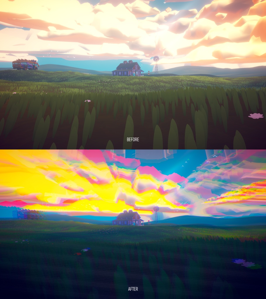 【9/30までセール中!】【VRChat】 ブラウン管風画面エフェクト / Analog CRT Screen Effect (World)