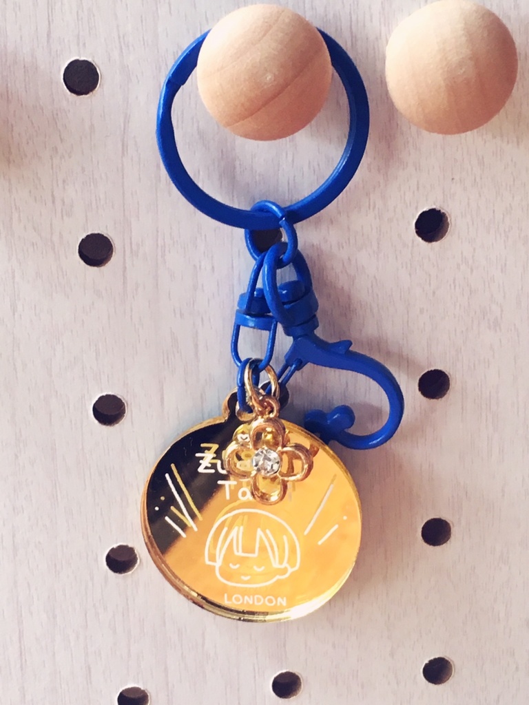 頭が高ゴールドキーホルダー