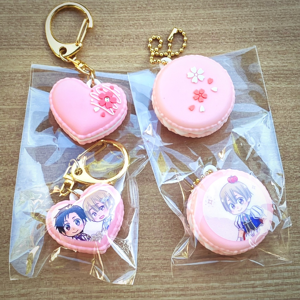 さくらマカロンキーホルダー - fudepenclub - BOOTH
