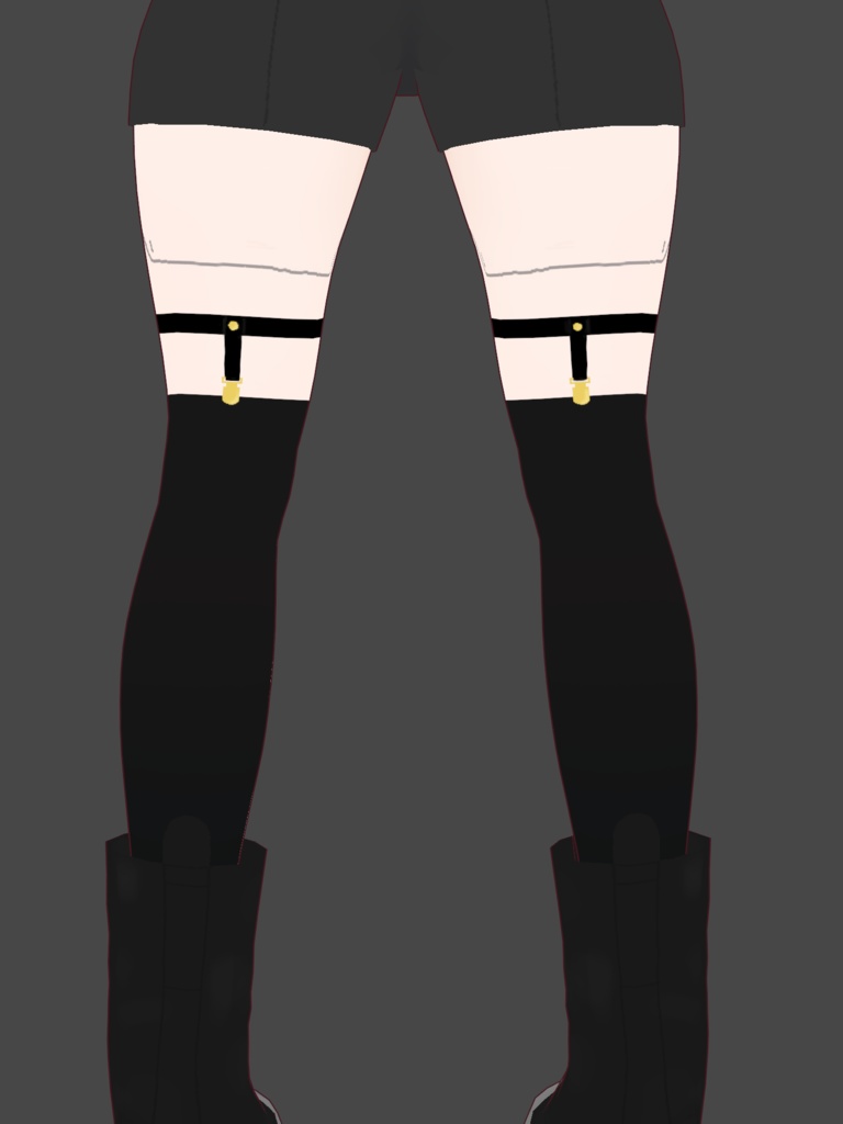 【VRoid】うさぎチョーカー&ガーターセット