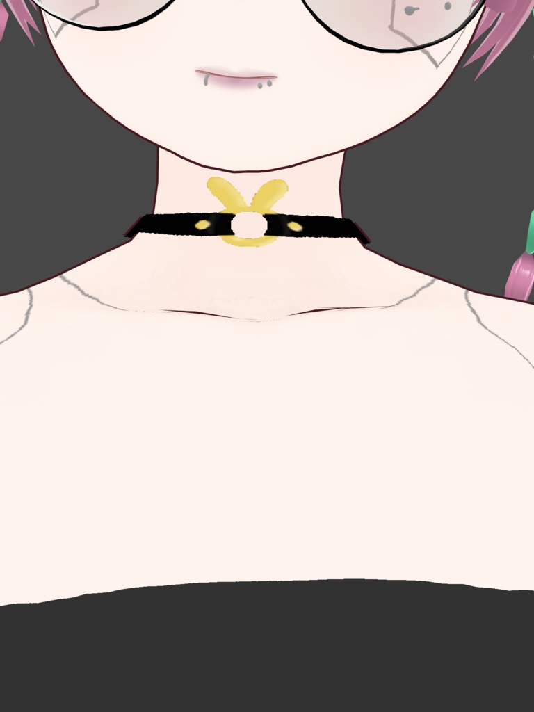 【VRoid】うさぎチョーカー&ガーターセット