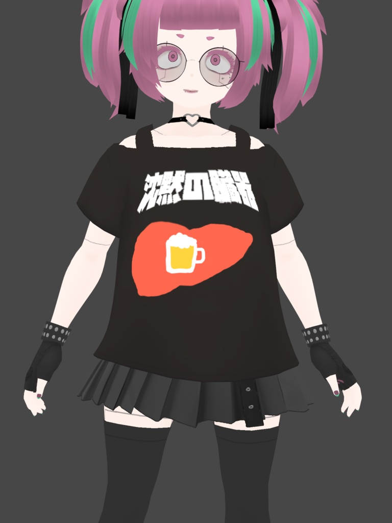 沈黙の臓器Tシャツ