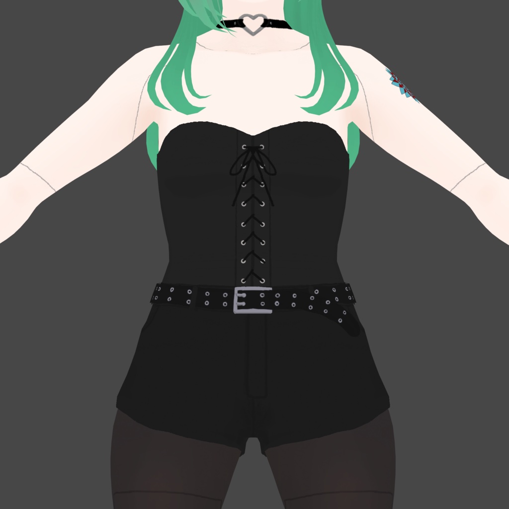 コルセット＆ショートパンツセット