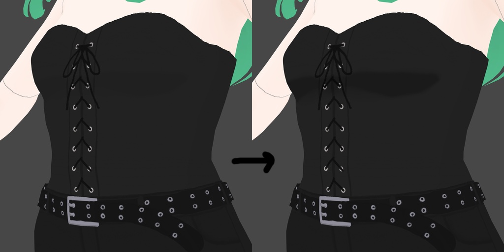 コルセット&ショートパンツセット