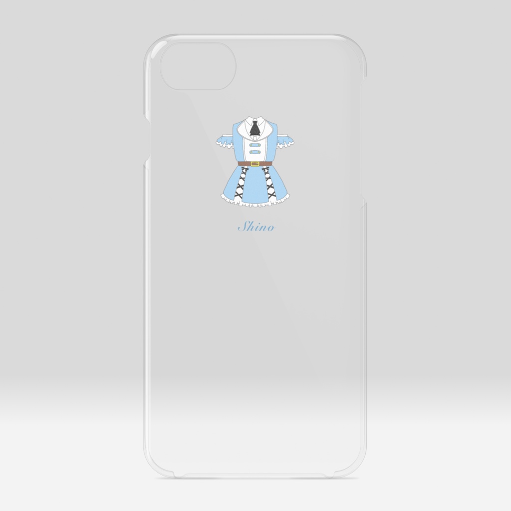 衣装モチーフ クリアiPhoneケース(小花衣志乃)