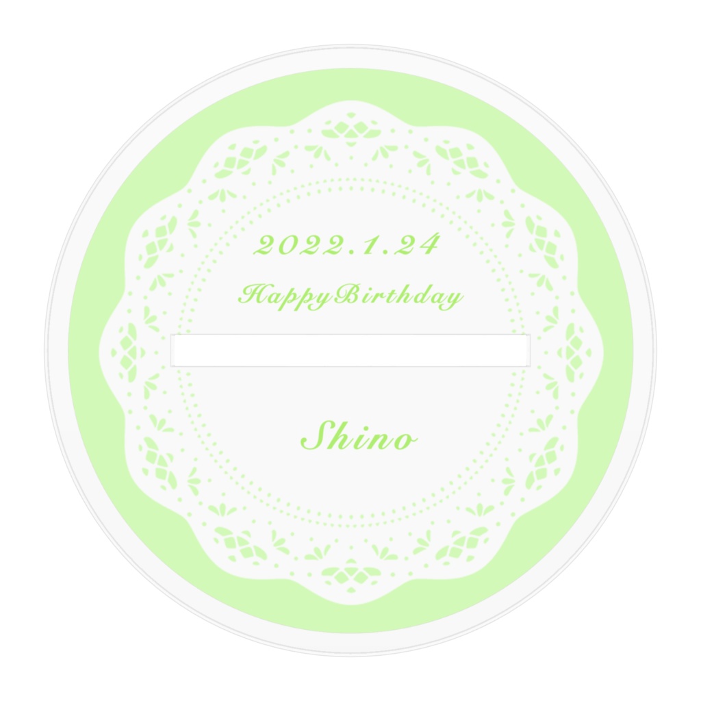 小花衣志乃 誕生日記念アクリルスタンド