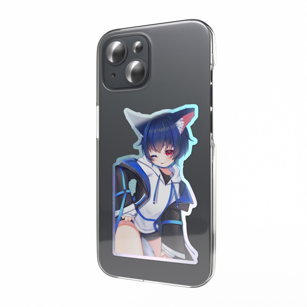 蒼雨アオイ オーロラスマホステッカー