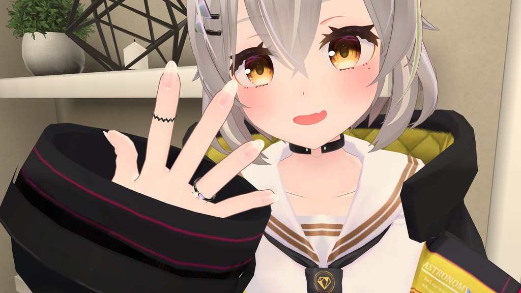【無料】三角モチーフ指輪 4種 VRChat想定
