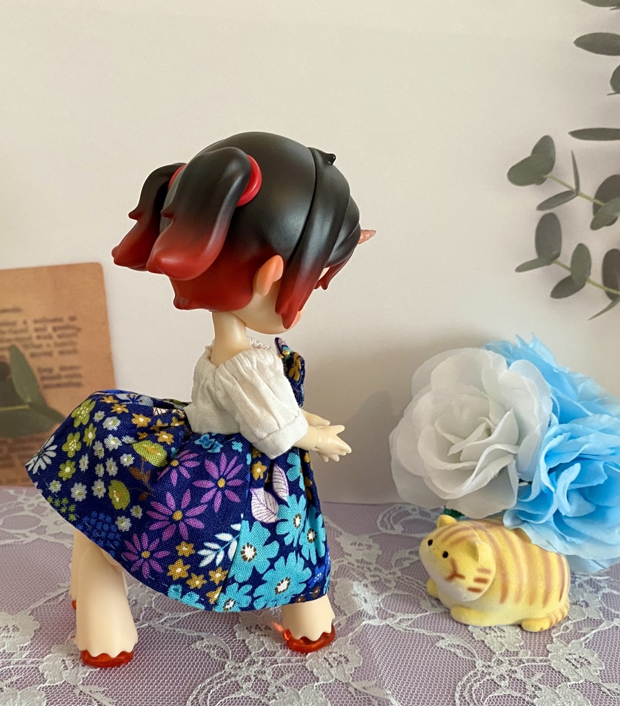 【1/12ドール】花柄ワンピース