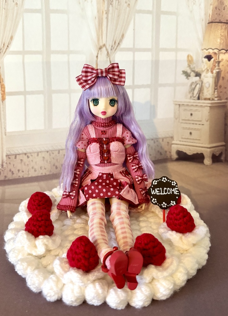 【ぬいドール用】はっぴーアニバーサリーラグ