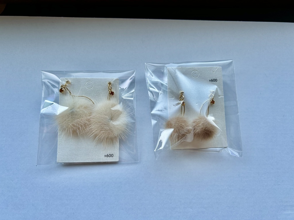 冬素材シンプルピアス①