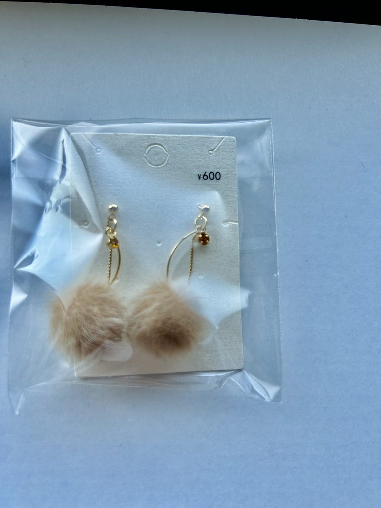 冬素材シンプルピアス①