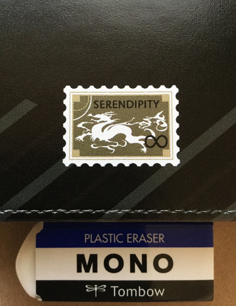 龍の切手 レター風 名刺ケース