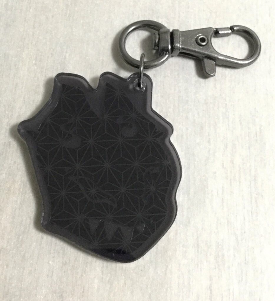 アクリルキーホルダー【黒狐】