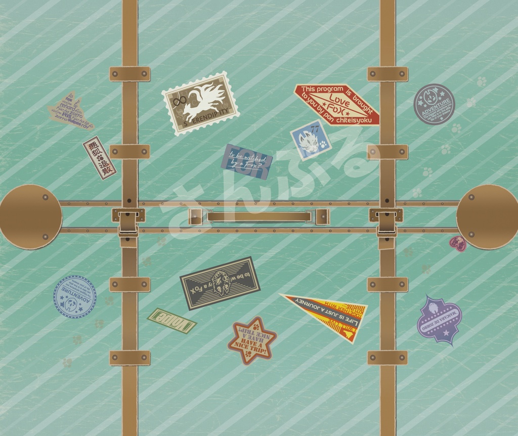 狐狂いな旅行者のトランク ペンケース