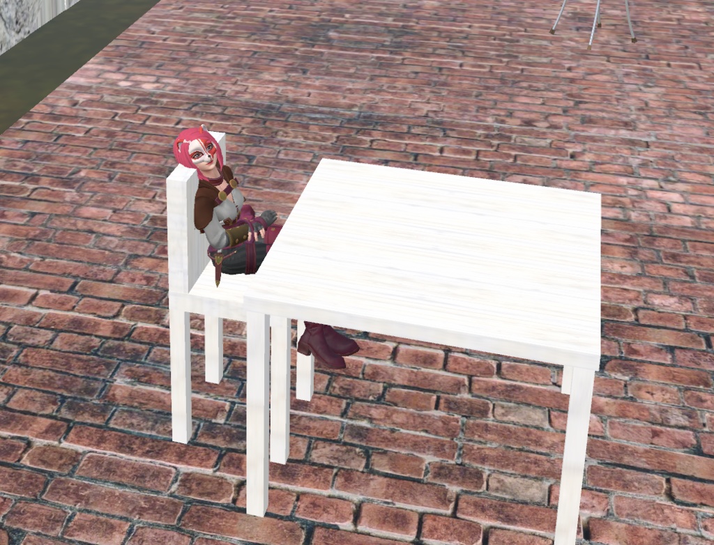 白い椅子&テーブルset