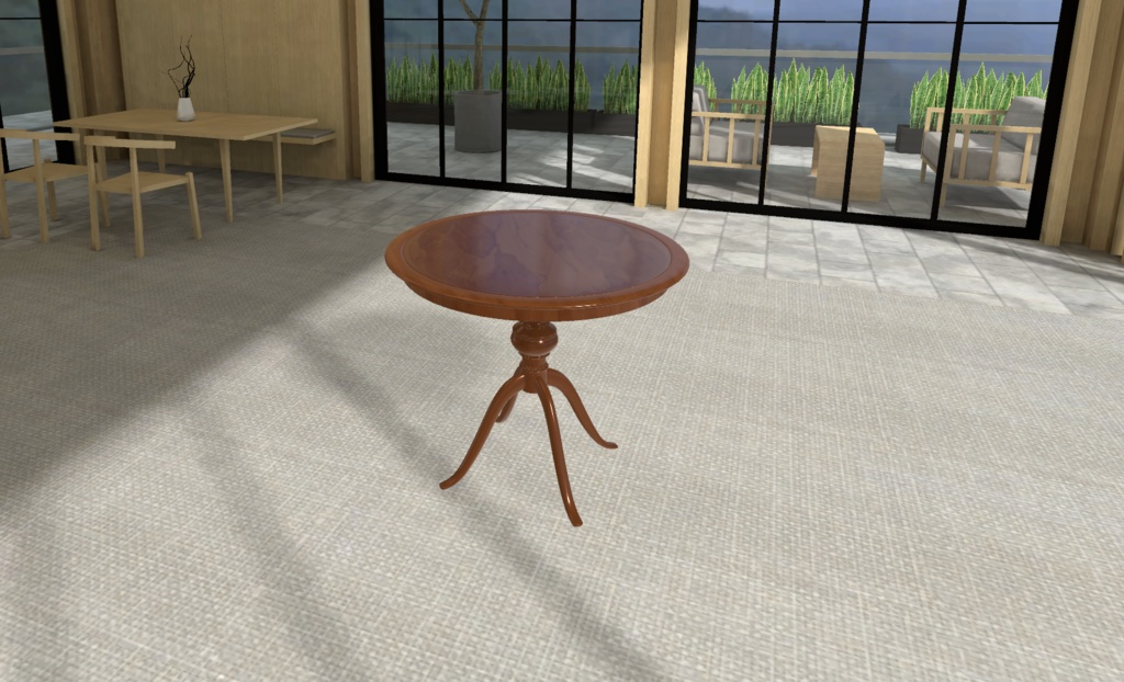 アンティークテーブル02_4足