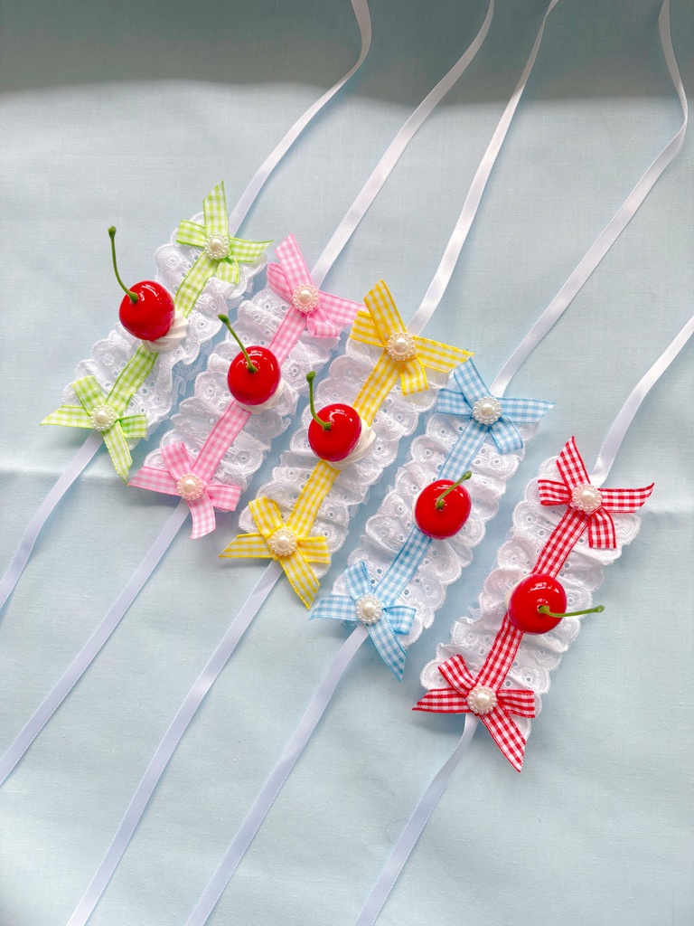 【10〜12cm】さくらんぼヘッドドレス