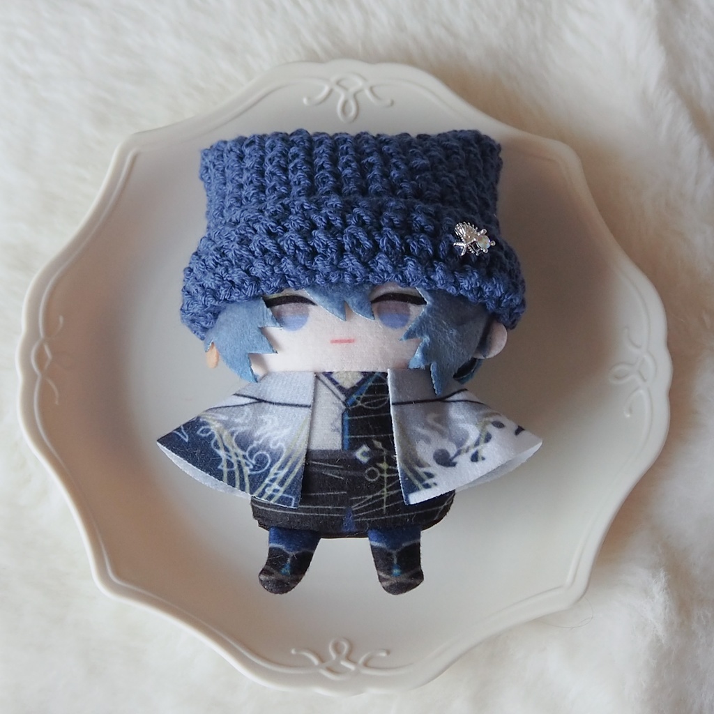 マリンカラーサマーニット帽子