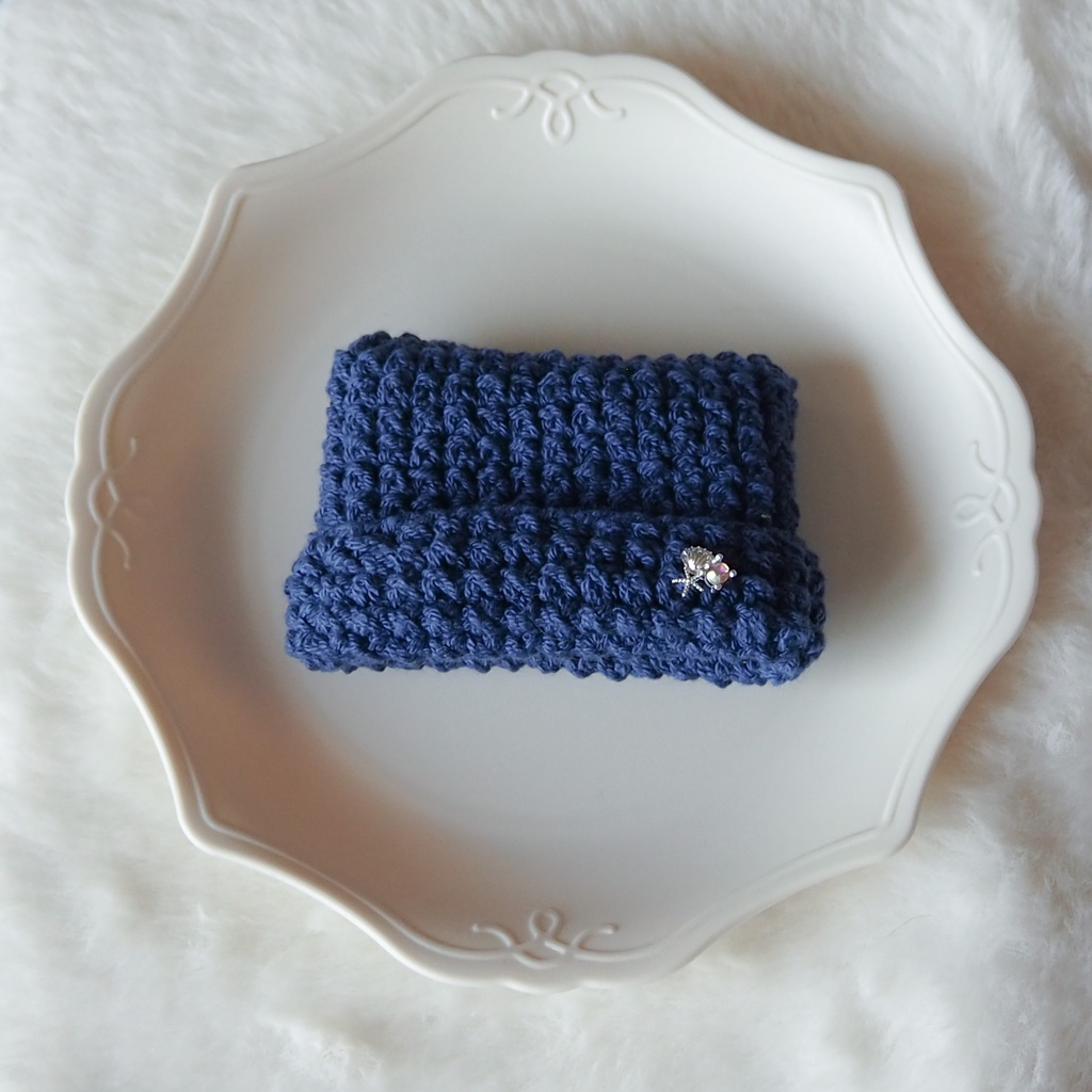 マリンカラーサマーニット帽子