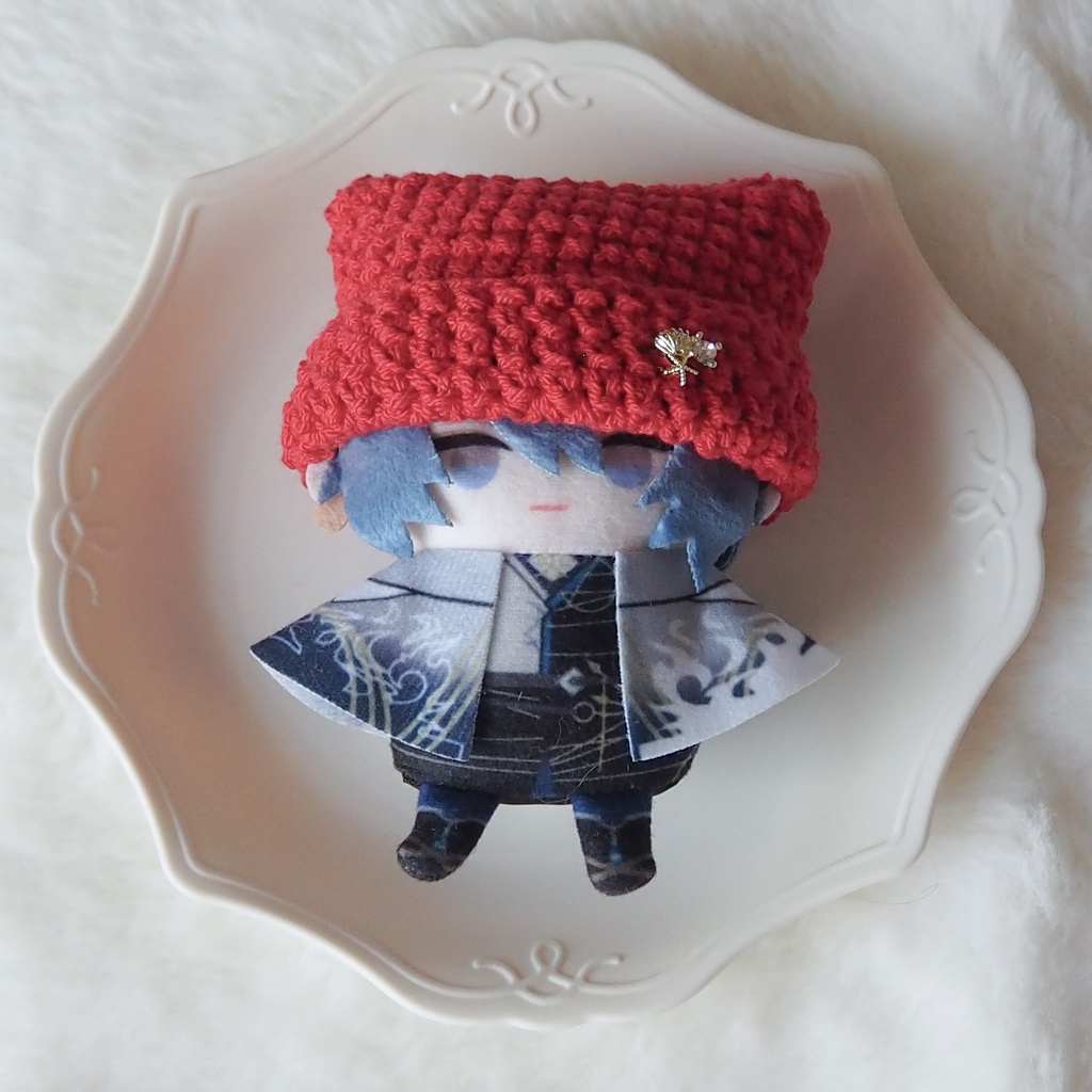 マリンカラーサマーニット帽子