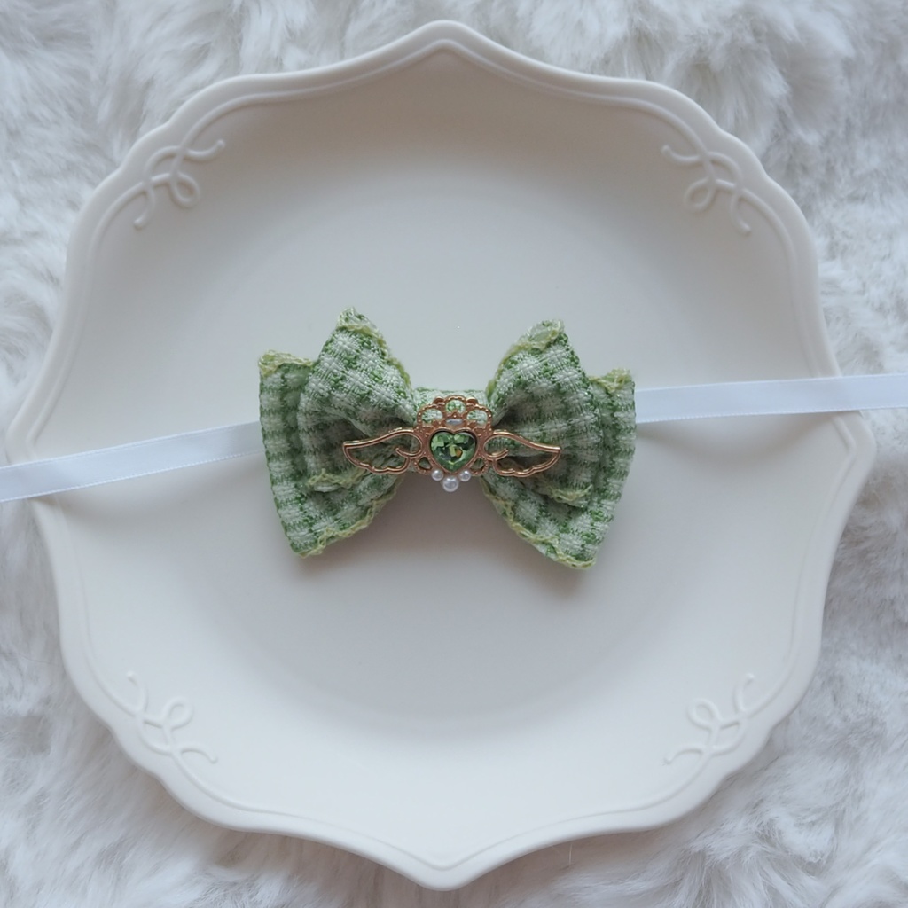 おしゃれリボン(チェック)