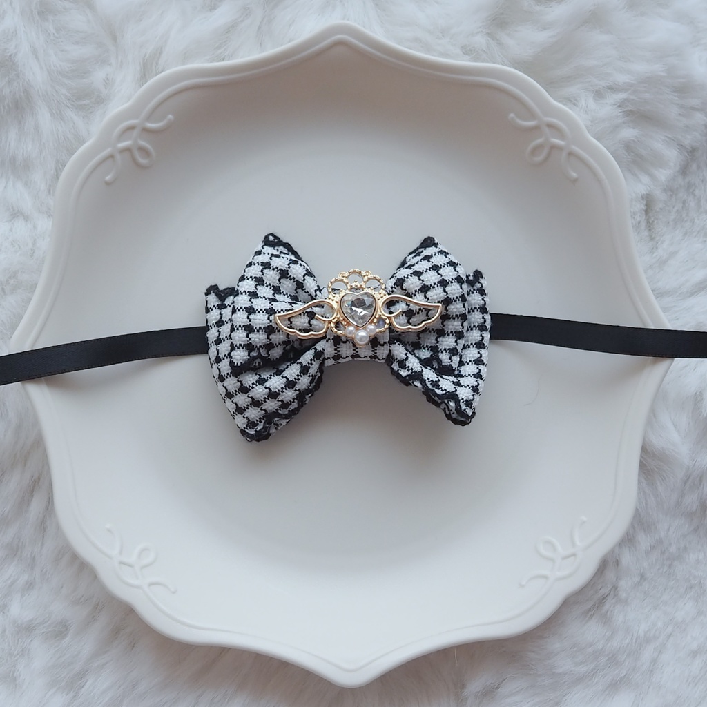 おしゃれリボン(チェック)