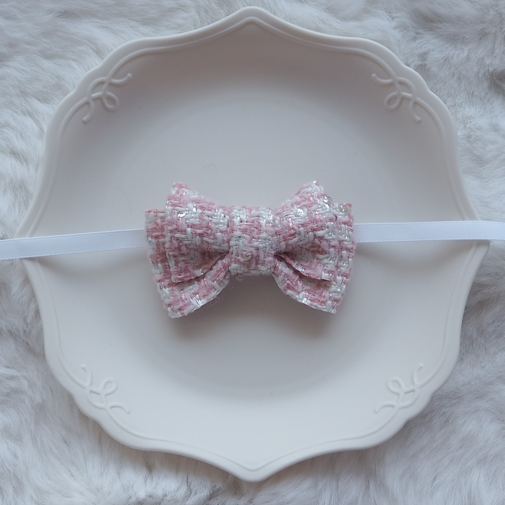 おしゃれリボン(キラキラツイードリボン)