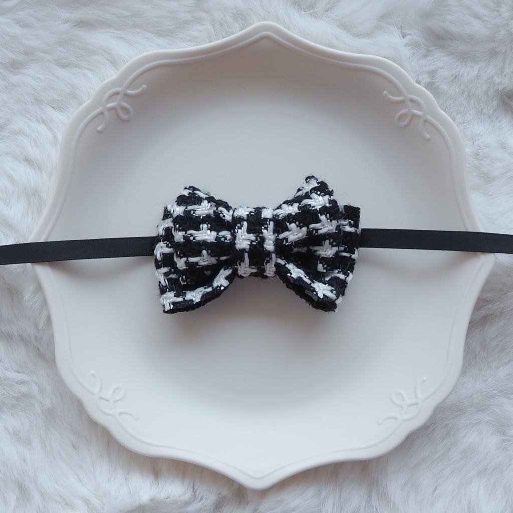 おしゃれリボン(キラキラツイードリボン)