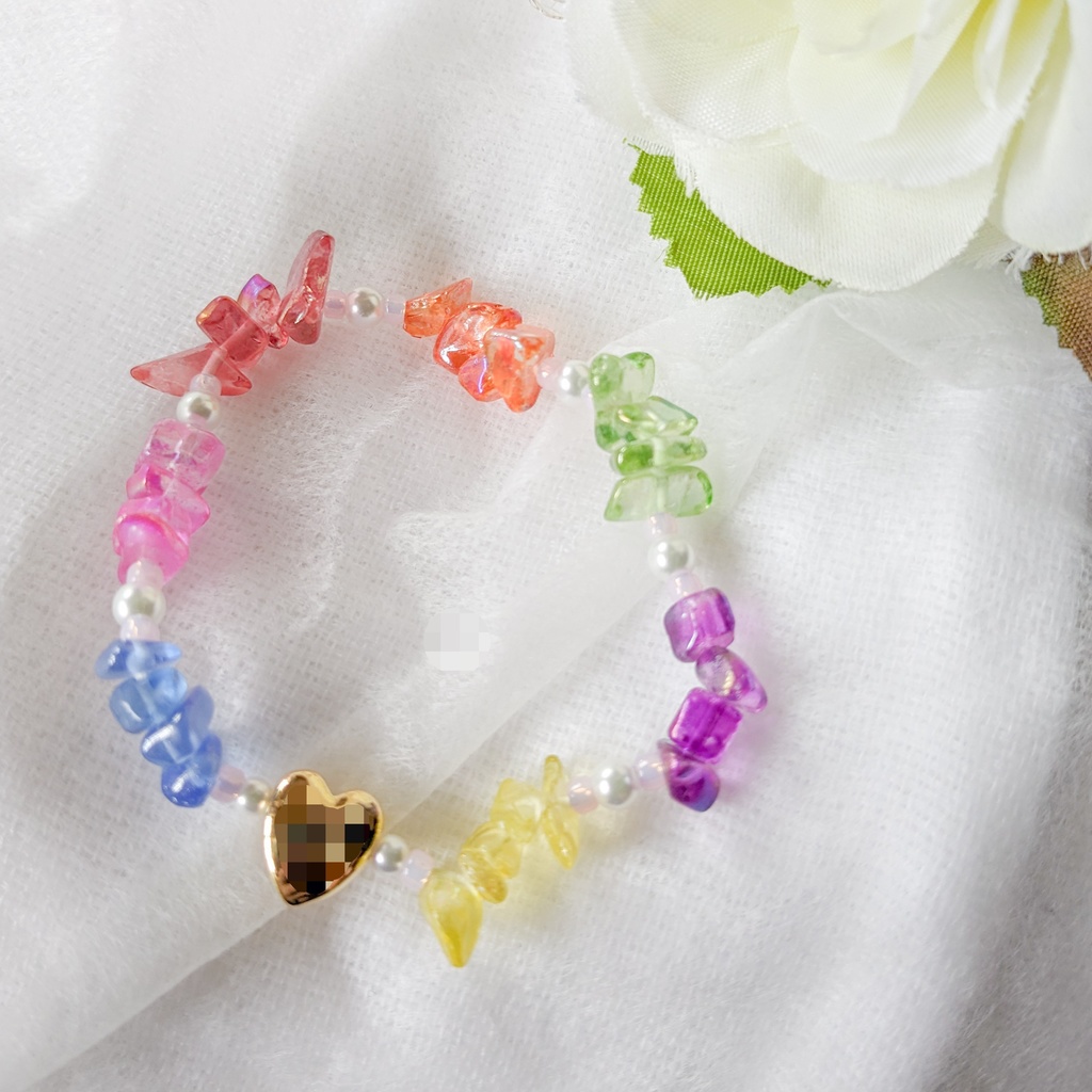 7色 ゴムブレスレット