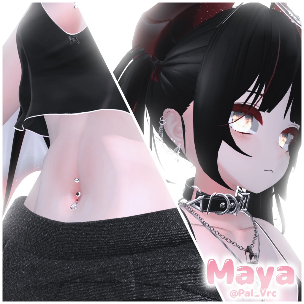 🫧Sugar Moon - Pierce & Navel Jewelry Set【10アバター対応】