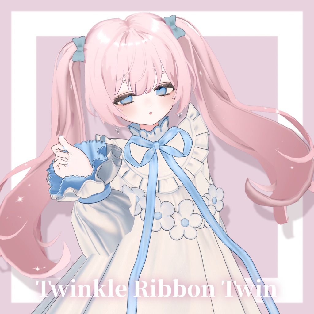 【Fyuett / Kipfel】星が流れるTwinkle Ribbon Twin🫧【VRChat向けヘア】#DohyaDream