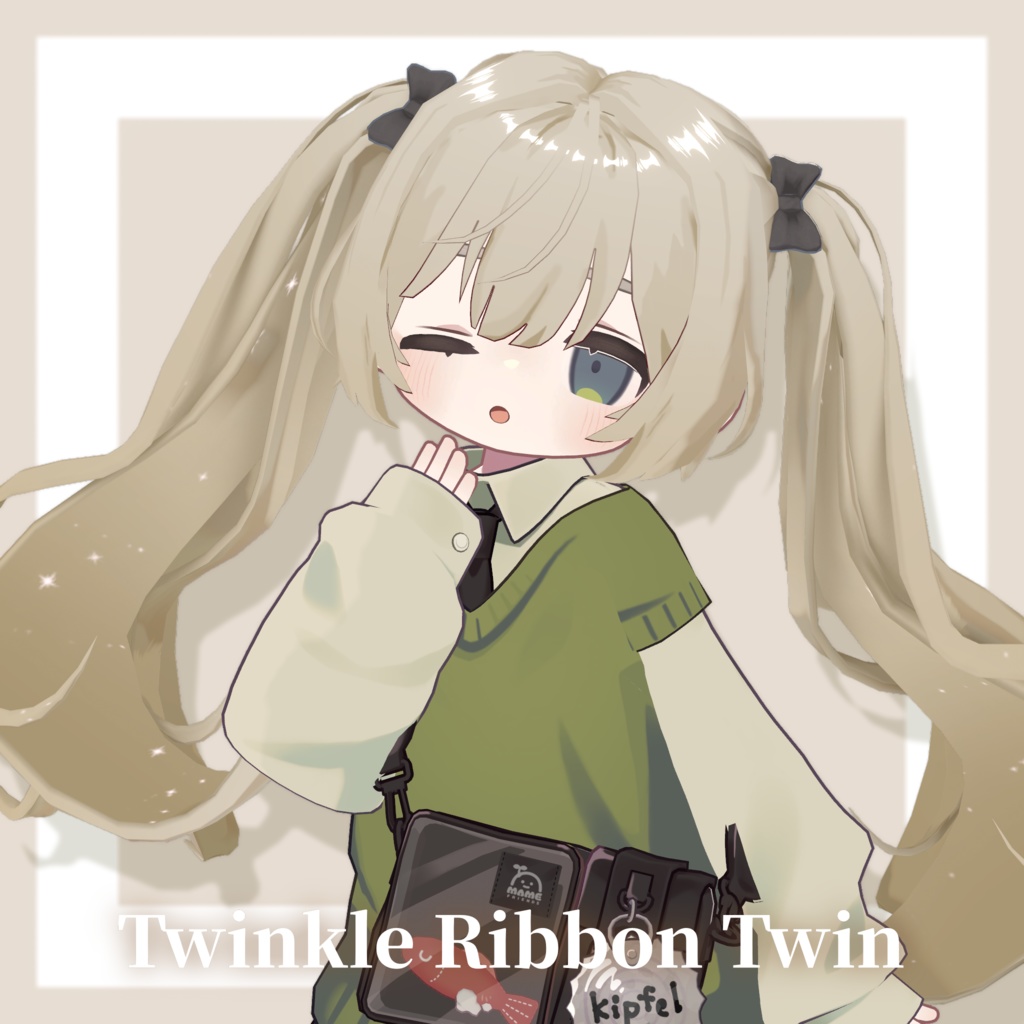 【Fyuett / Kipfel】星が流れるTwinkle Ribbon Twin🫧【VRChat向けヘア】#DohyaDream