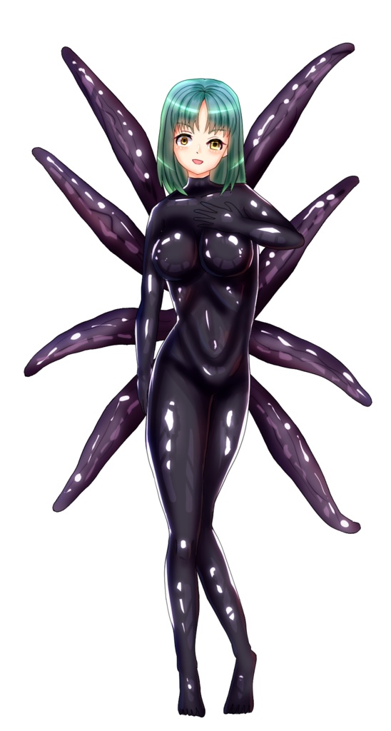 ゲームや動画用の立ち絵1枚+表情差分4枚