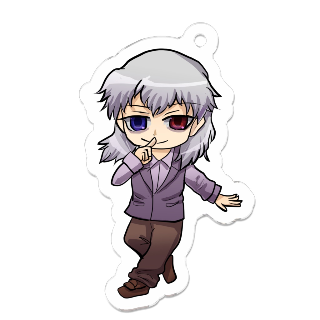 デフォルメジン君キーホルダー(欠損少年は満ち足りる完全な部屋で。