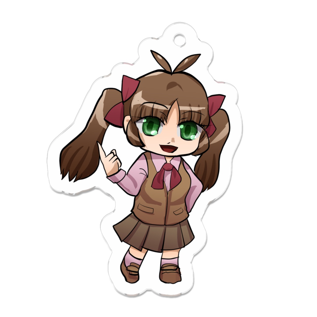 デフォルメミラちゃんキーホルダー(欠損少年は満ち足りる完全な部屋で。)