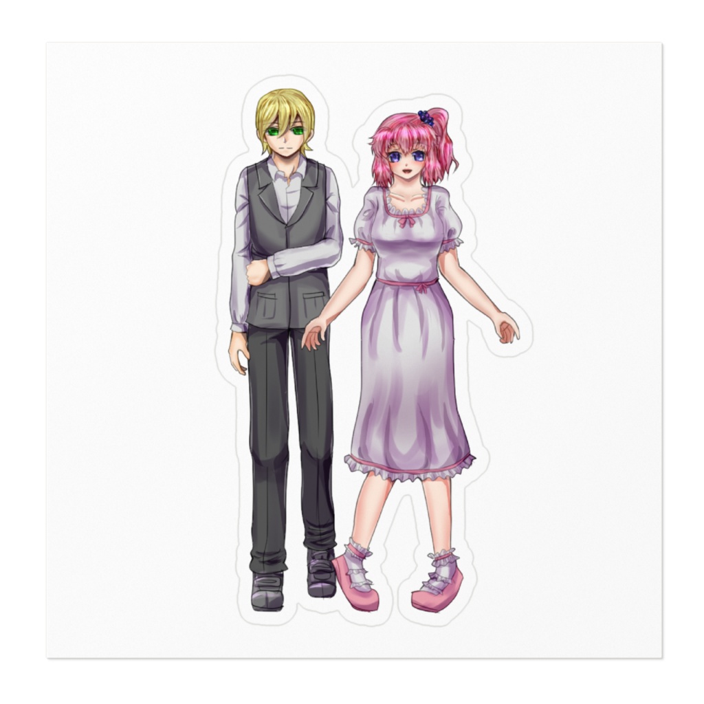 DreamOfGirl 純一×愛叶 ステッカー