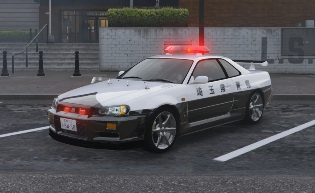 [GTA5 FiveM] 日産R34GTRパトカー MOD