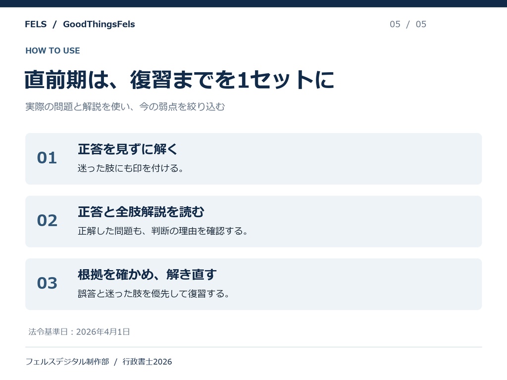 行政書士 オリジナル模擬試験 全3回【PDF版】2026年度(令和8年度)試験対応
