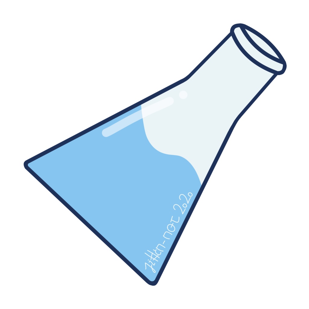 オリジナルステッカー（三角フラスコ）