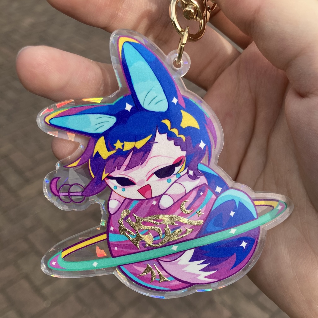 黒狐土星アクキー
