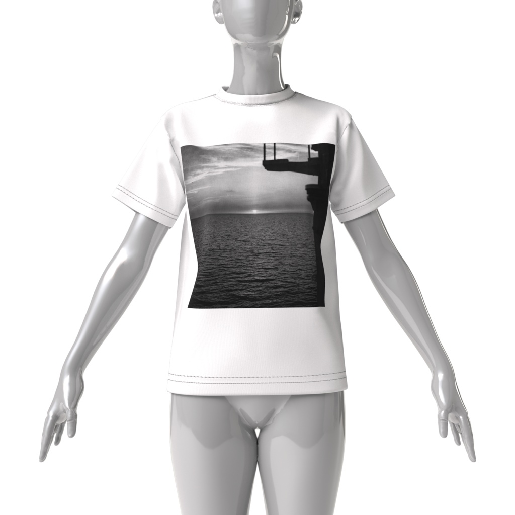 BIgcaffenol T-shirt sea (6×6)